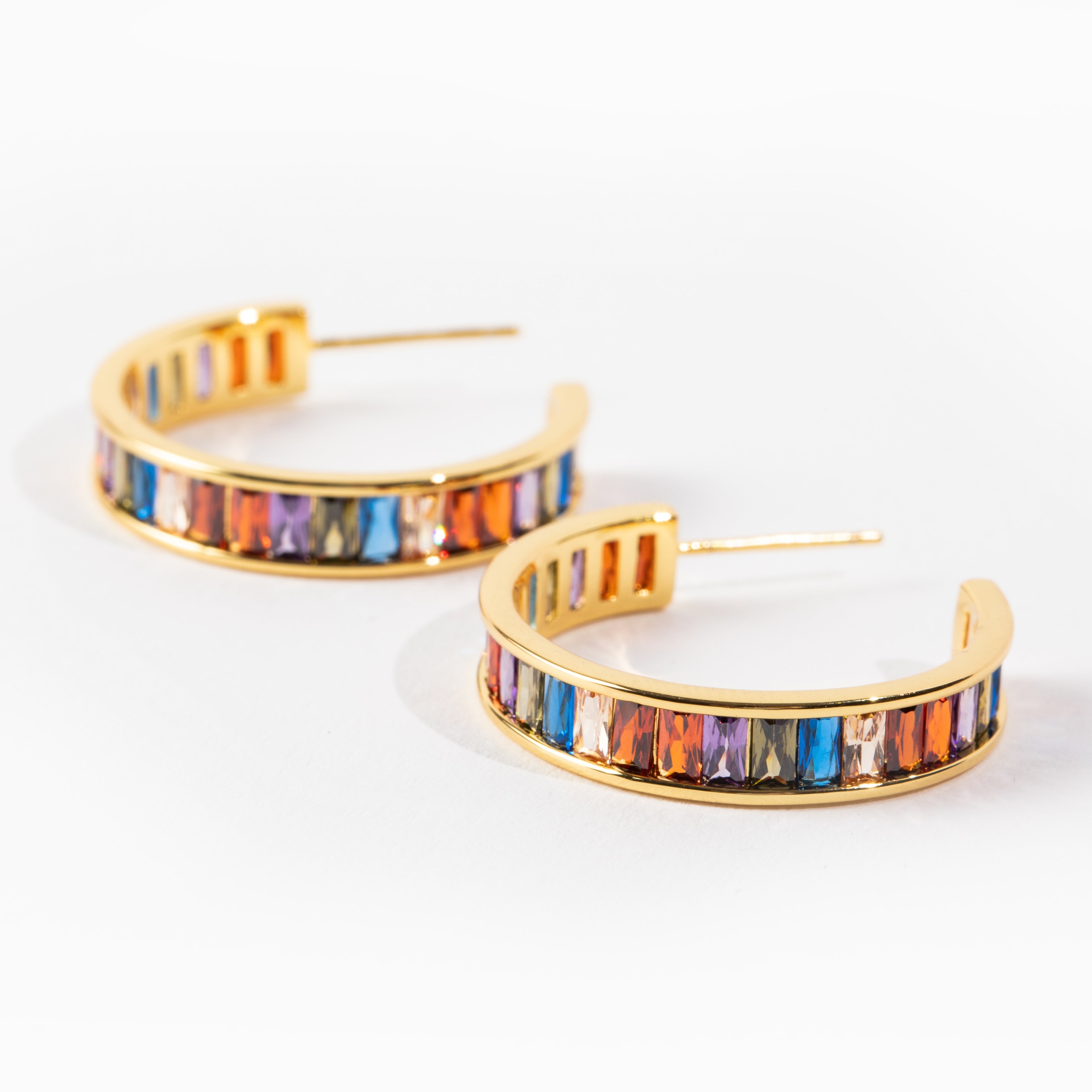 Stained Glass Hoops - Cathedral