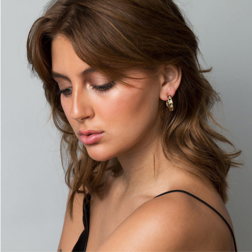 Stained Glass Hoops - Cathedral